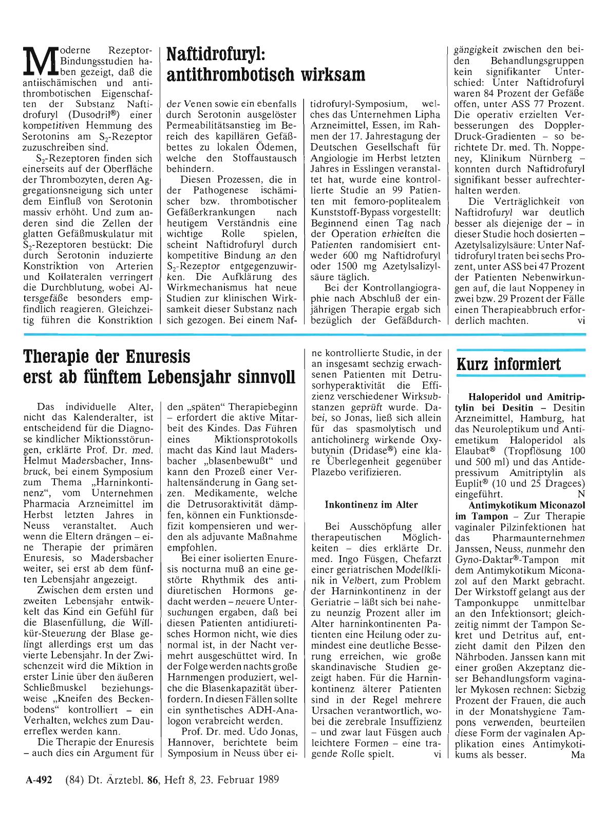 Vorschauseite 1: Kurz informiert