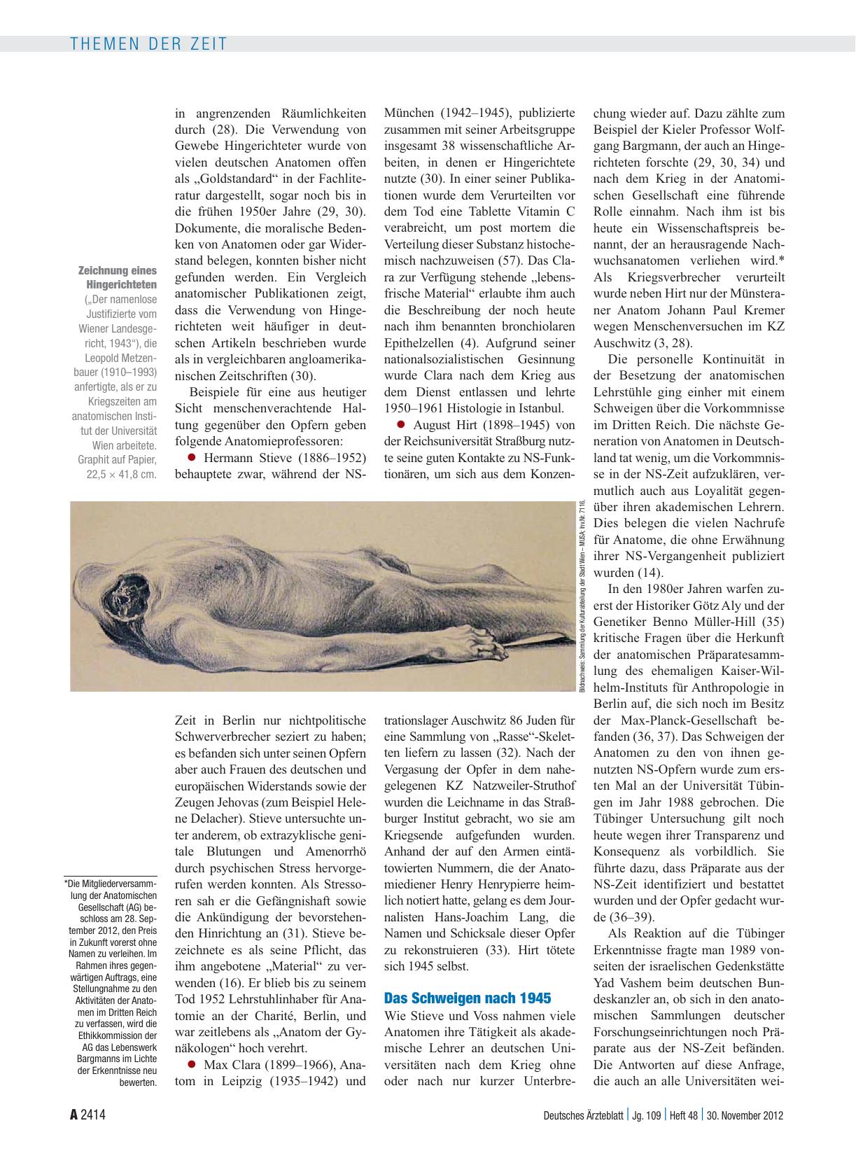 Vorschauseite 2: Anatomie im Nationalsozialismus: Ohne jeglichen Skrupel
