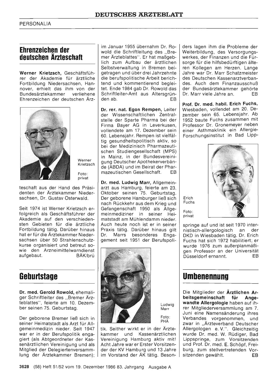 Vorschauseite 1: Geburtstage