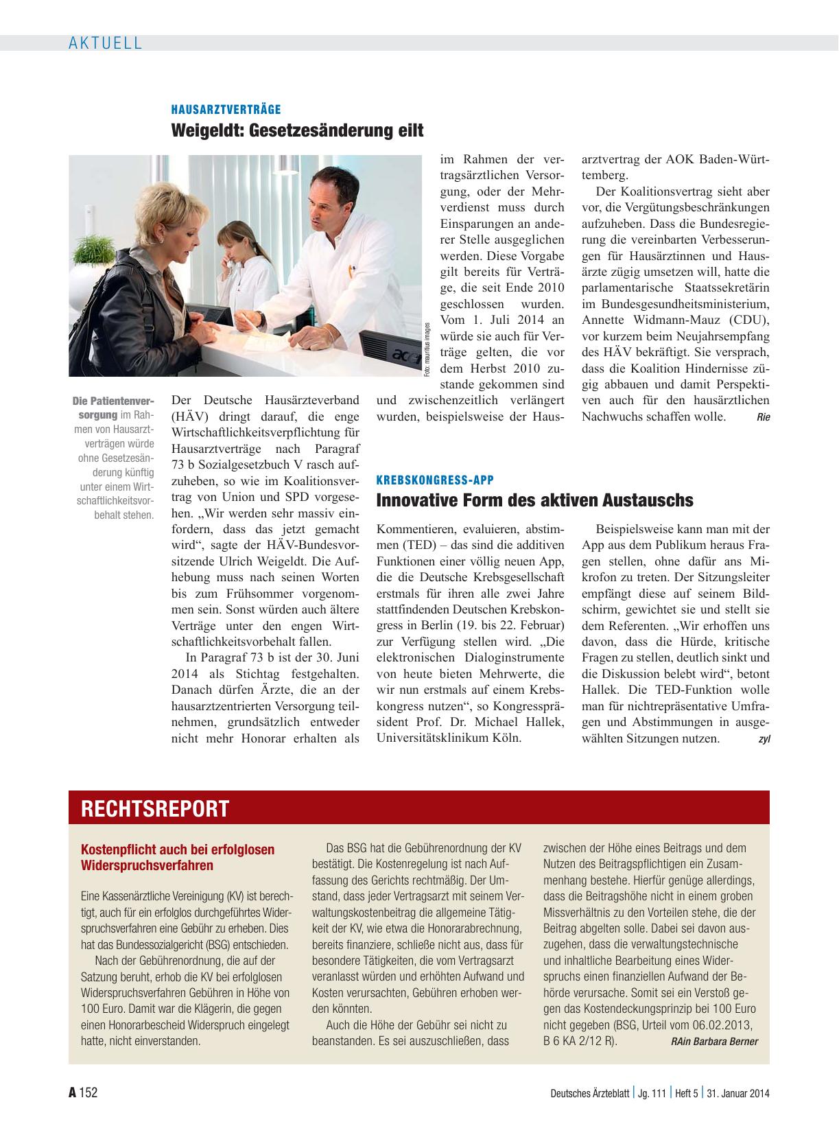 Vorschauseite 1: Kostenpflicht auch bei erfolglosen Widerspruchsverfahren