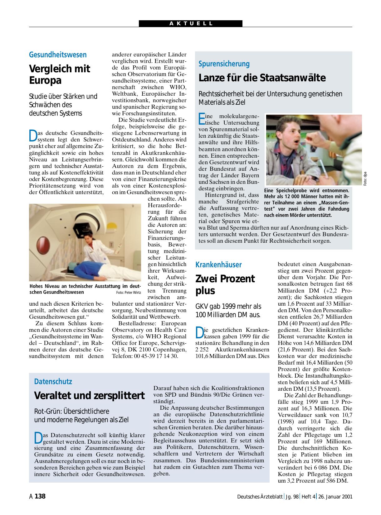 Vorschauseite 1: Datenschutz: Veraltet und zersplittert