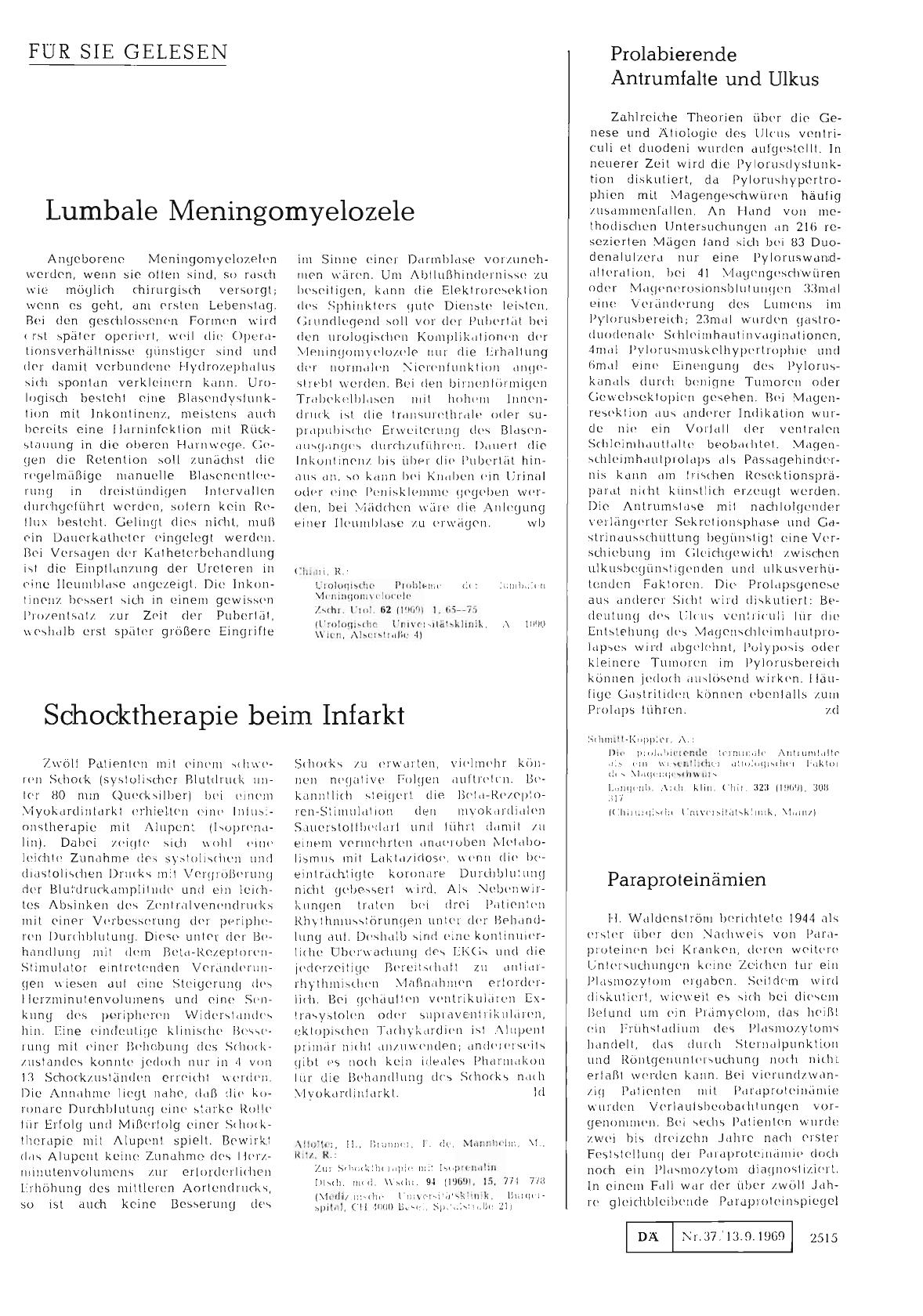 Vorschauseite 1: Paraproteinämien