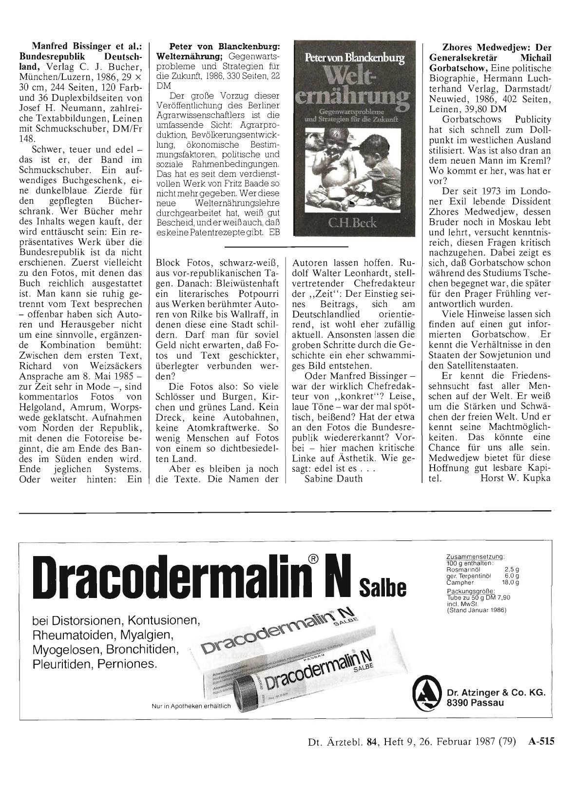 Vorschauseite 1: Manfred Bissinger et al. : Bundesrepublik Deutschland
