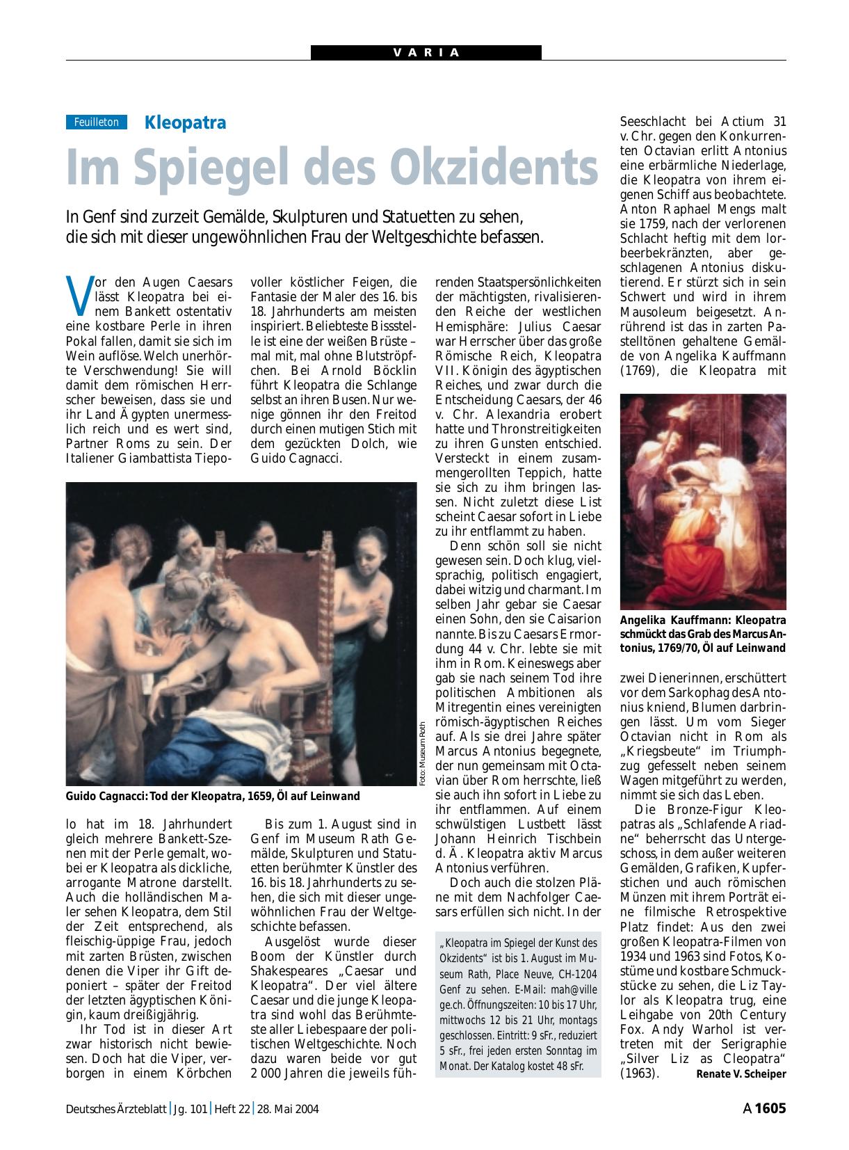 Vorschauseite 1: Kleopatra: Im Spiegel des Okzidents