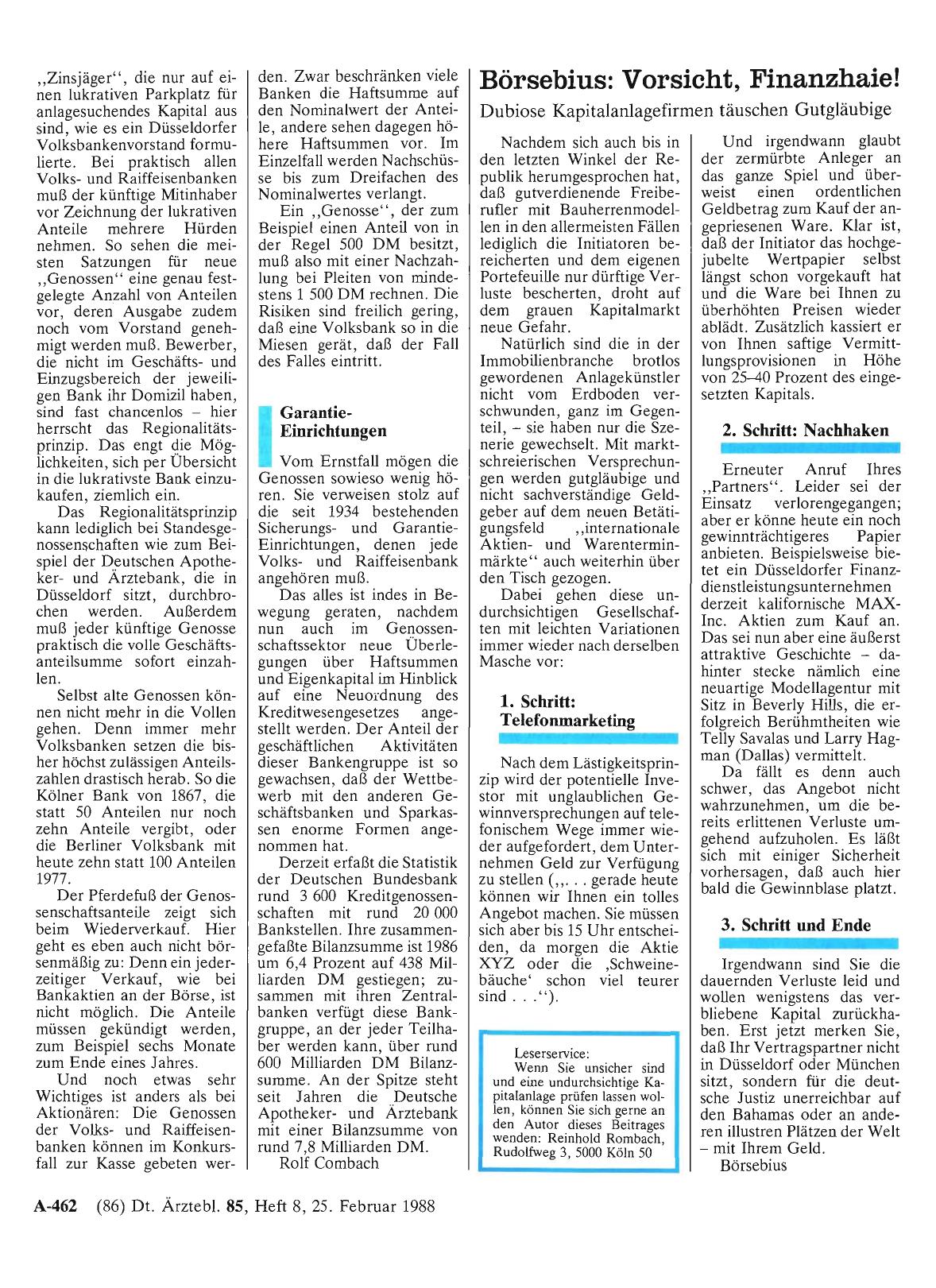 Vorschauseite 1: Börsebius: Vorsicht, Finanzhaie!