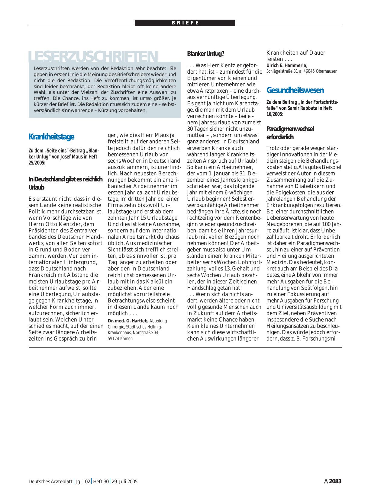 Vorschauseite 1: Gesundheitswesen: Paradigmenwechsel erforderlich
