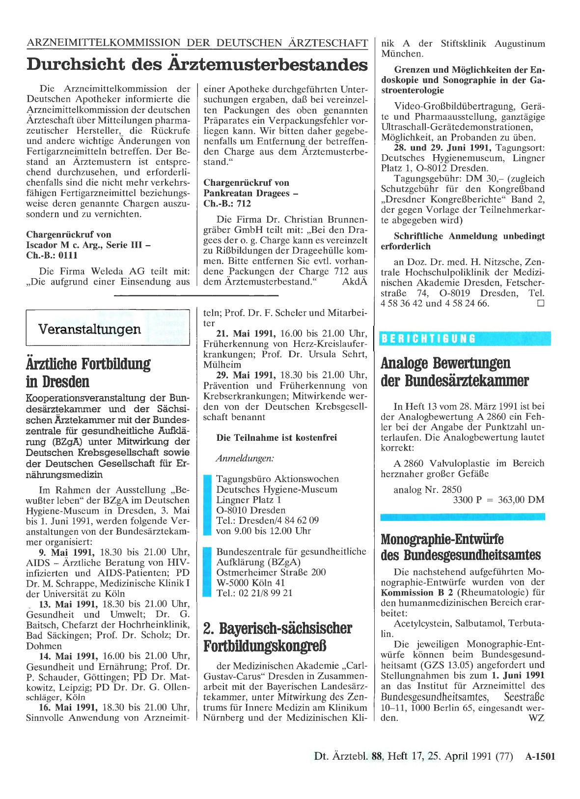Vorschauseite 1: Veranstaltungen