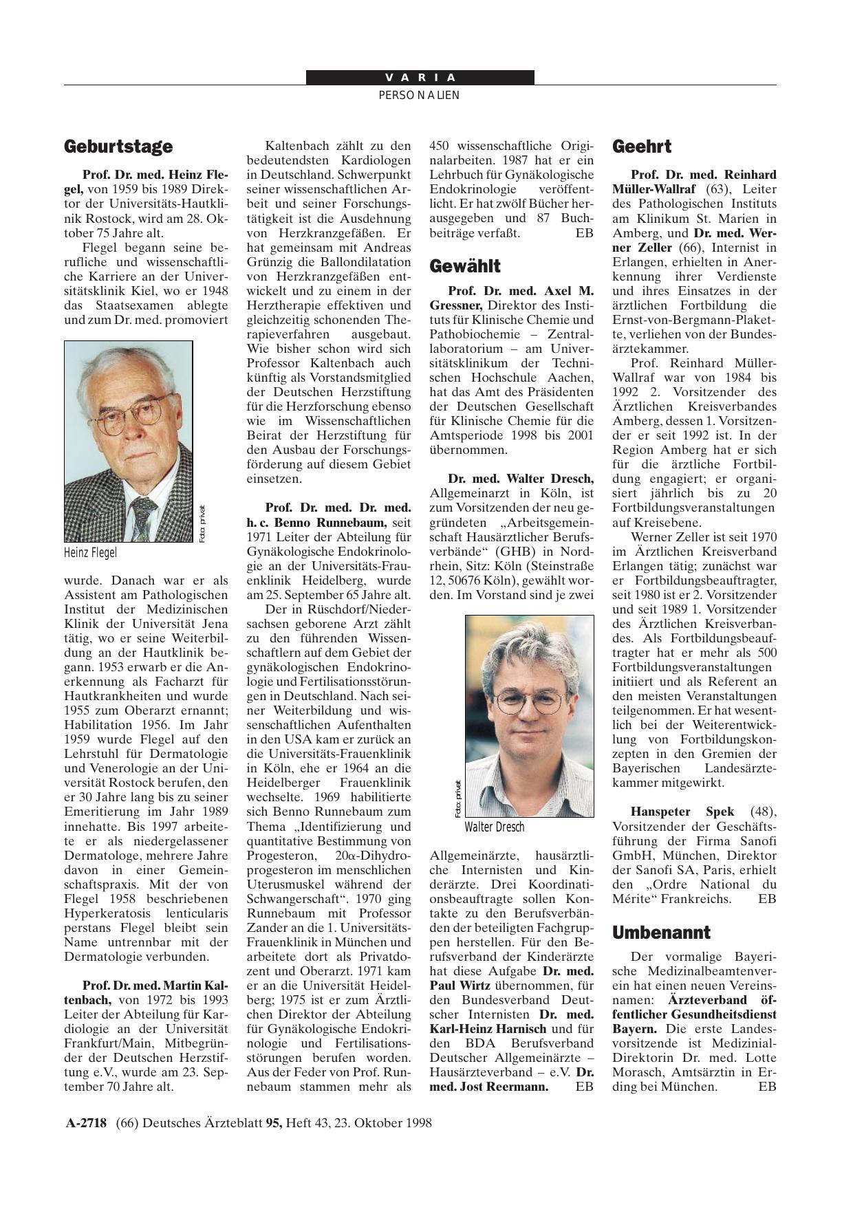 Vorschauseite 1: Geehrt