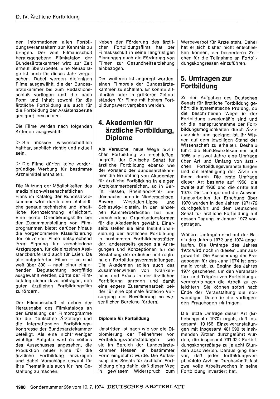 Vorschauseite 1: 4. Akademien für ärztliche Fortbildung, Diplome