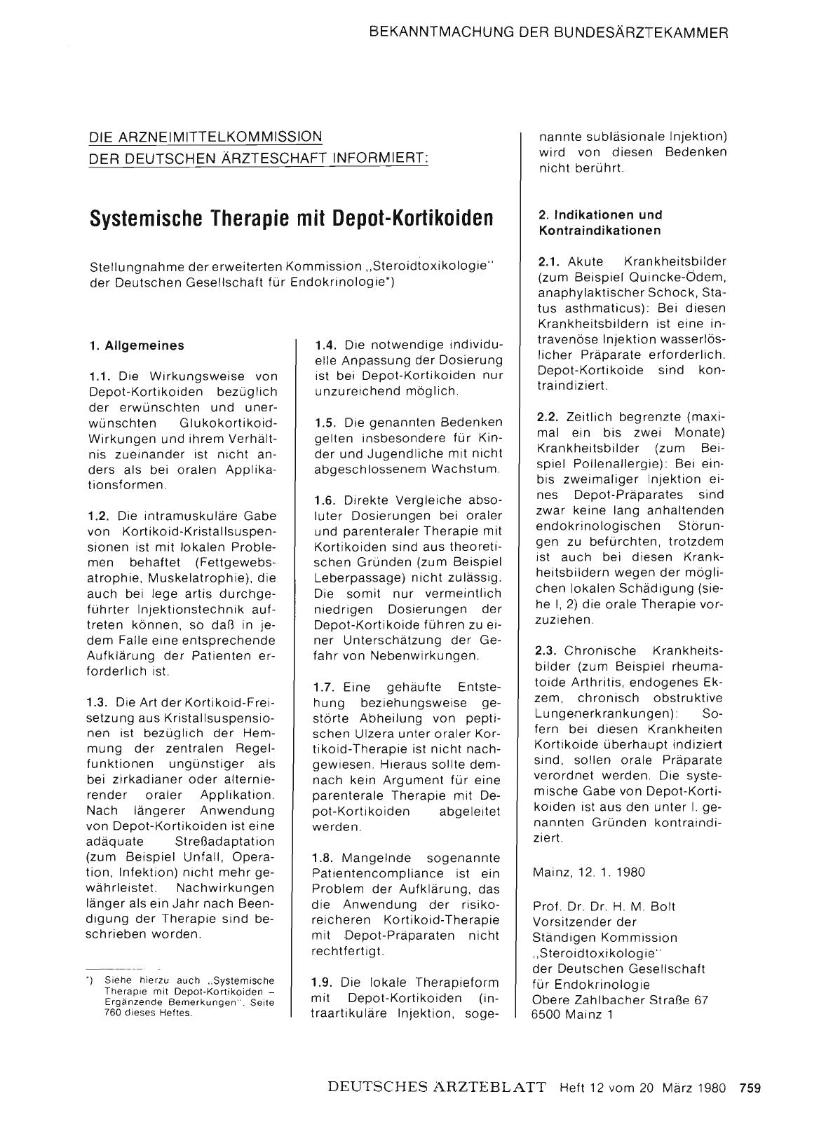 Vorschauseite 1: Systemische Therapie mit Depot-Kortikoiden