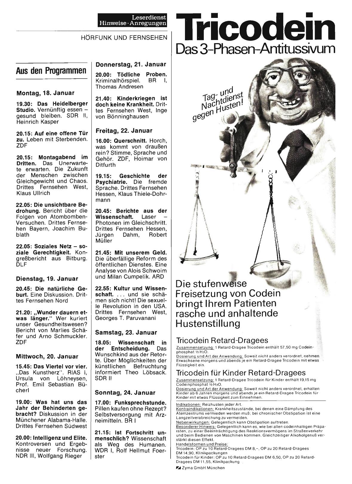 Vorschauseite 1: Aus den Programmen