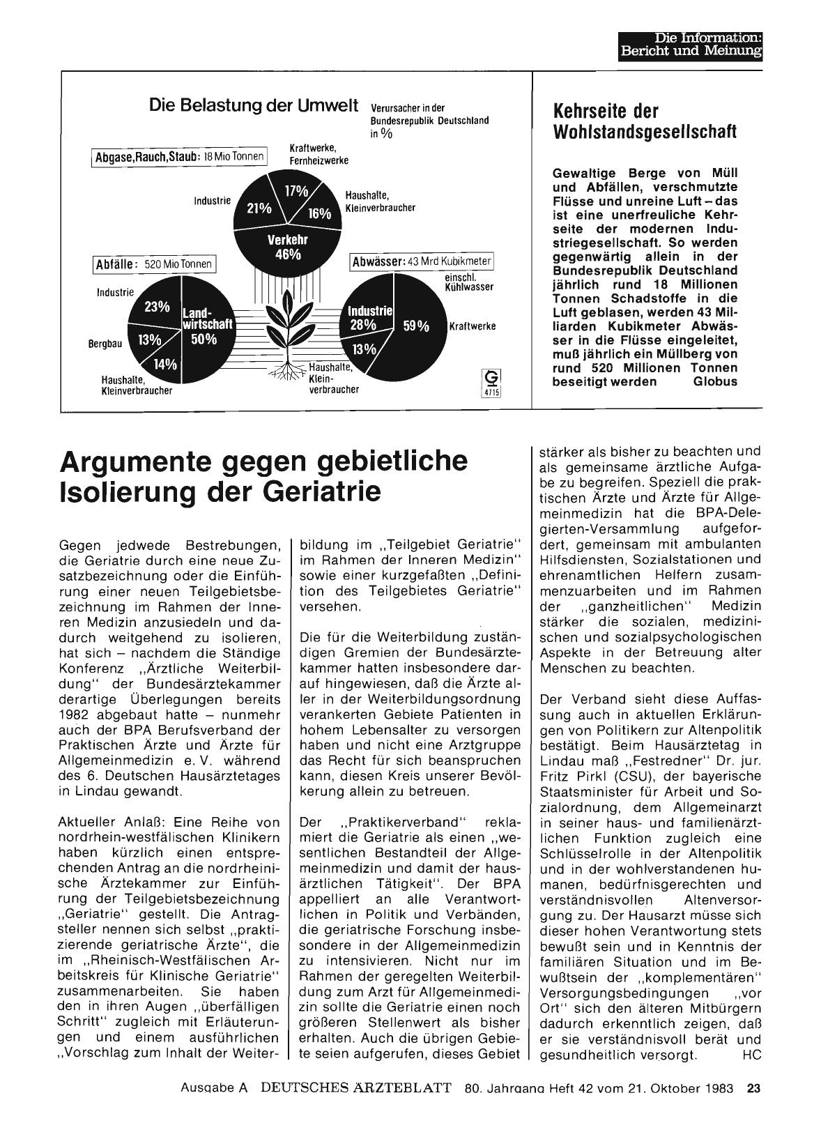 Vorschauseite 1: Die Belastung der Umwelt