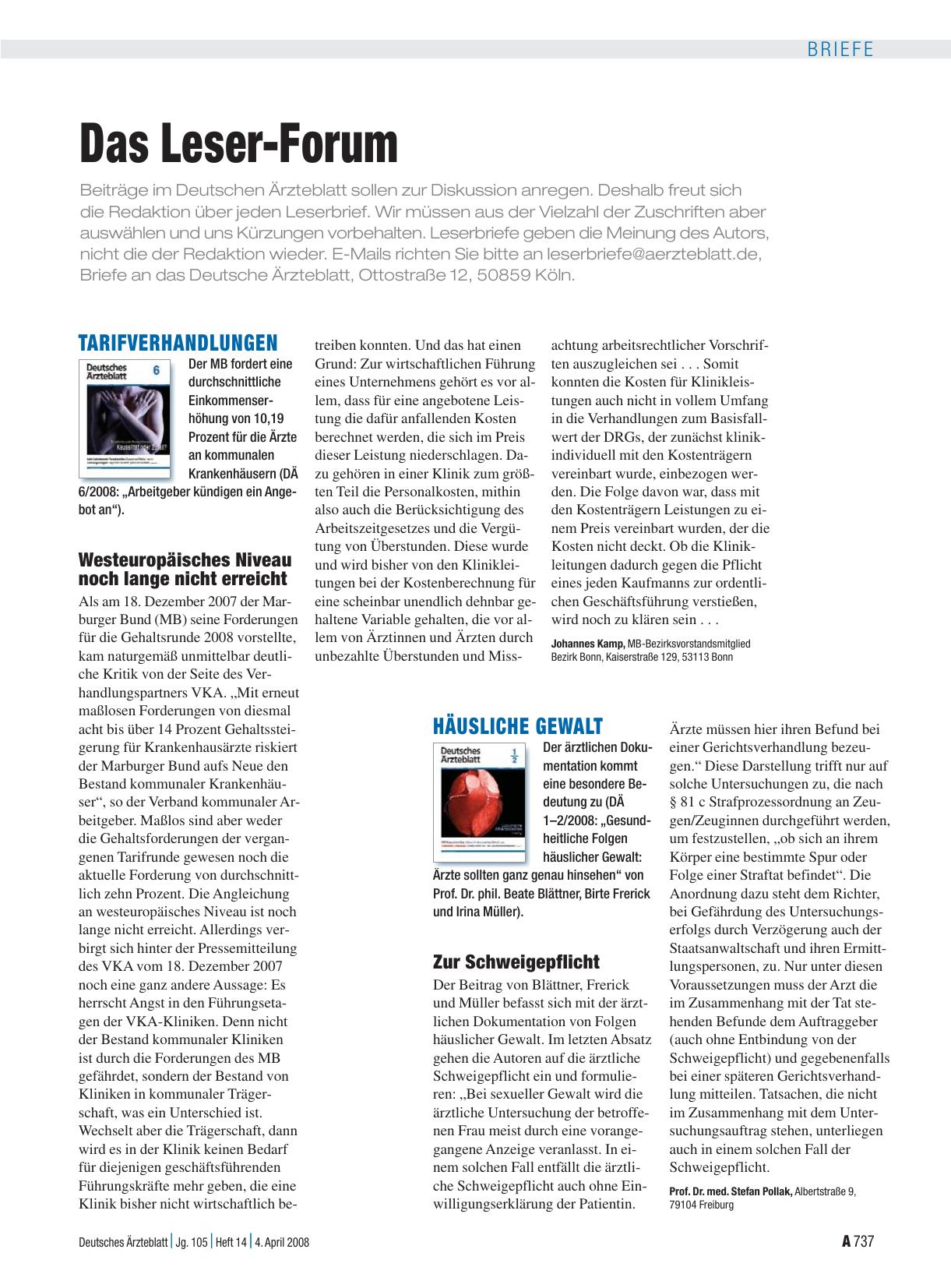 Vorschauseite 1: Häusliche Gewalt: Zur Schweigepflicht