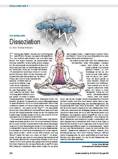 Vorschauseite 1: Von schräg unten: Dissoziation