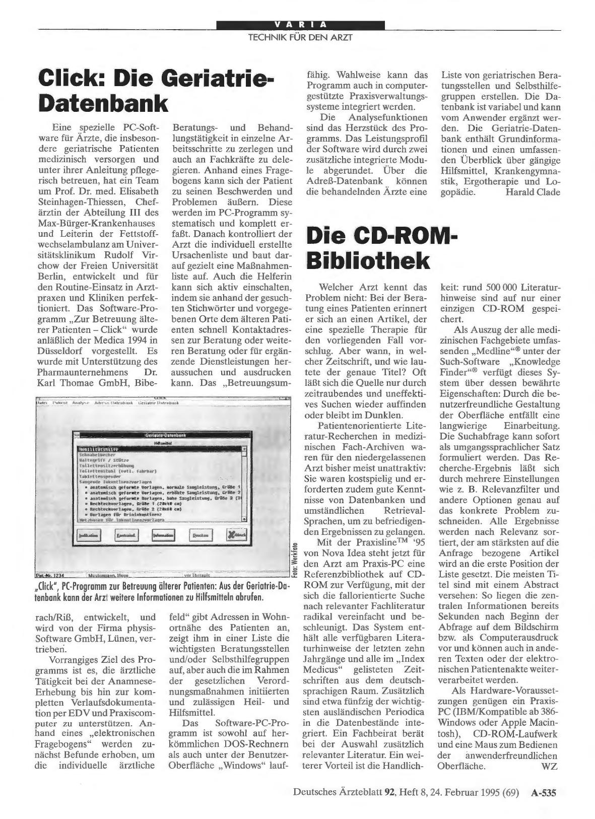 Vorschauseite 1: Die CD-ROM Bibliothek