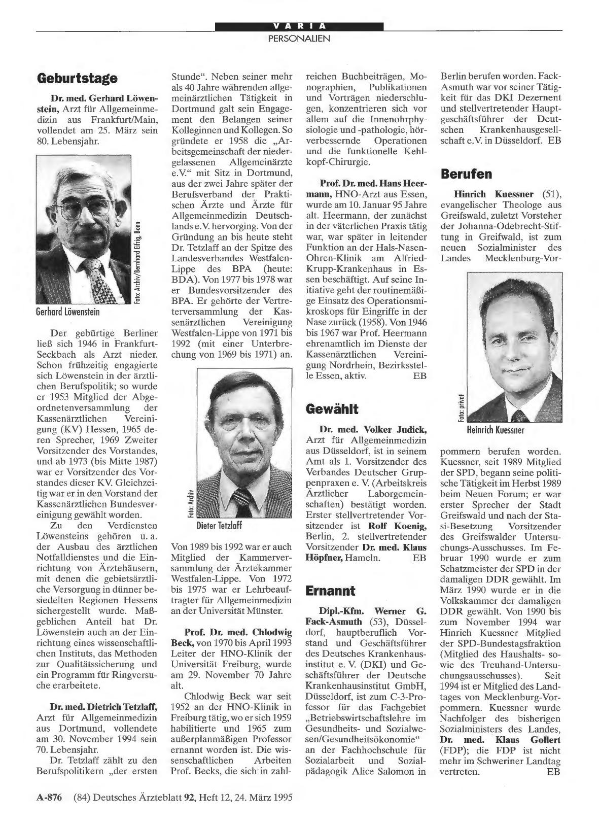 Vorschauseite 1: Geburtstage