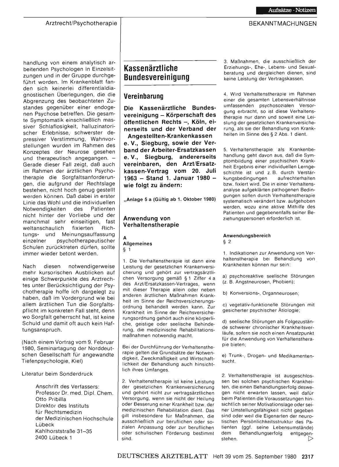 Vorschauseite 1: Kassenärztliche Bundesvereinigung