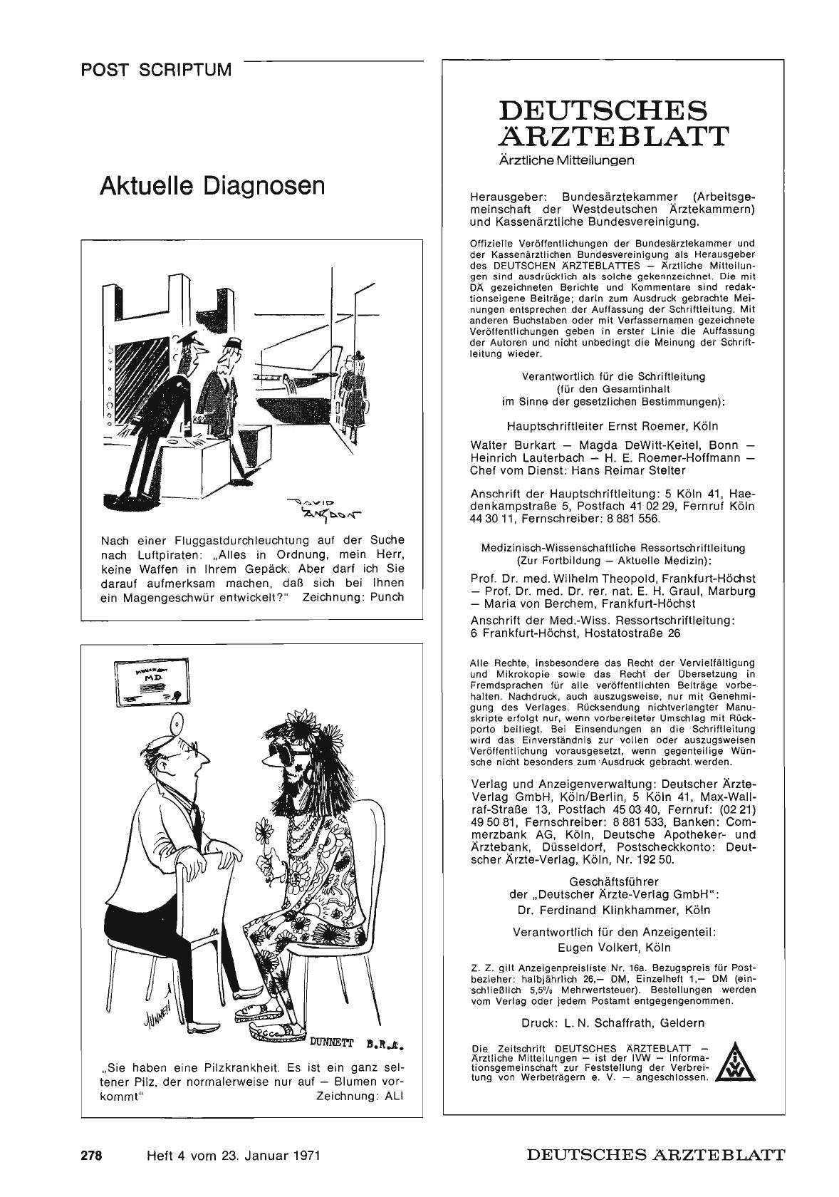 Vorschauseite 1: Aktuelle Diagnosen