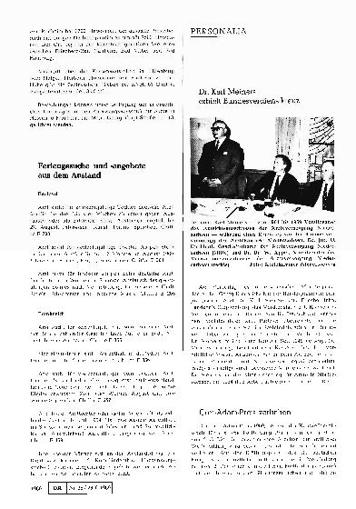 Vorschauseite 1: Curt-Adam-Preis verliehen