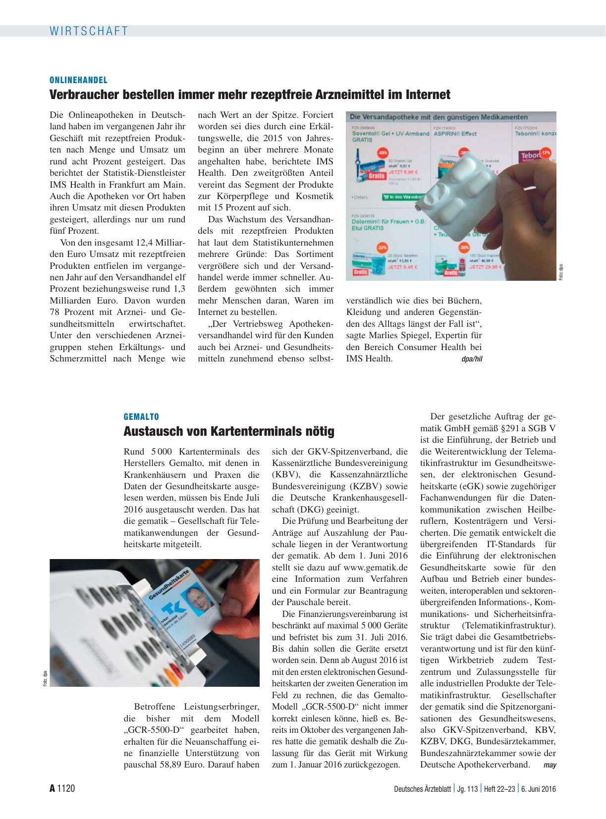 Vorschauseite 1: Gemalto: Austausch von Kartenterminals nötig