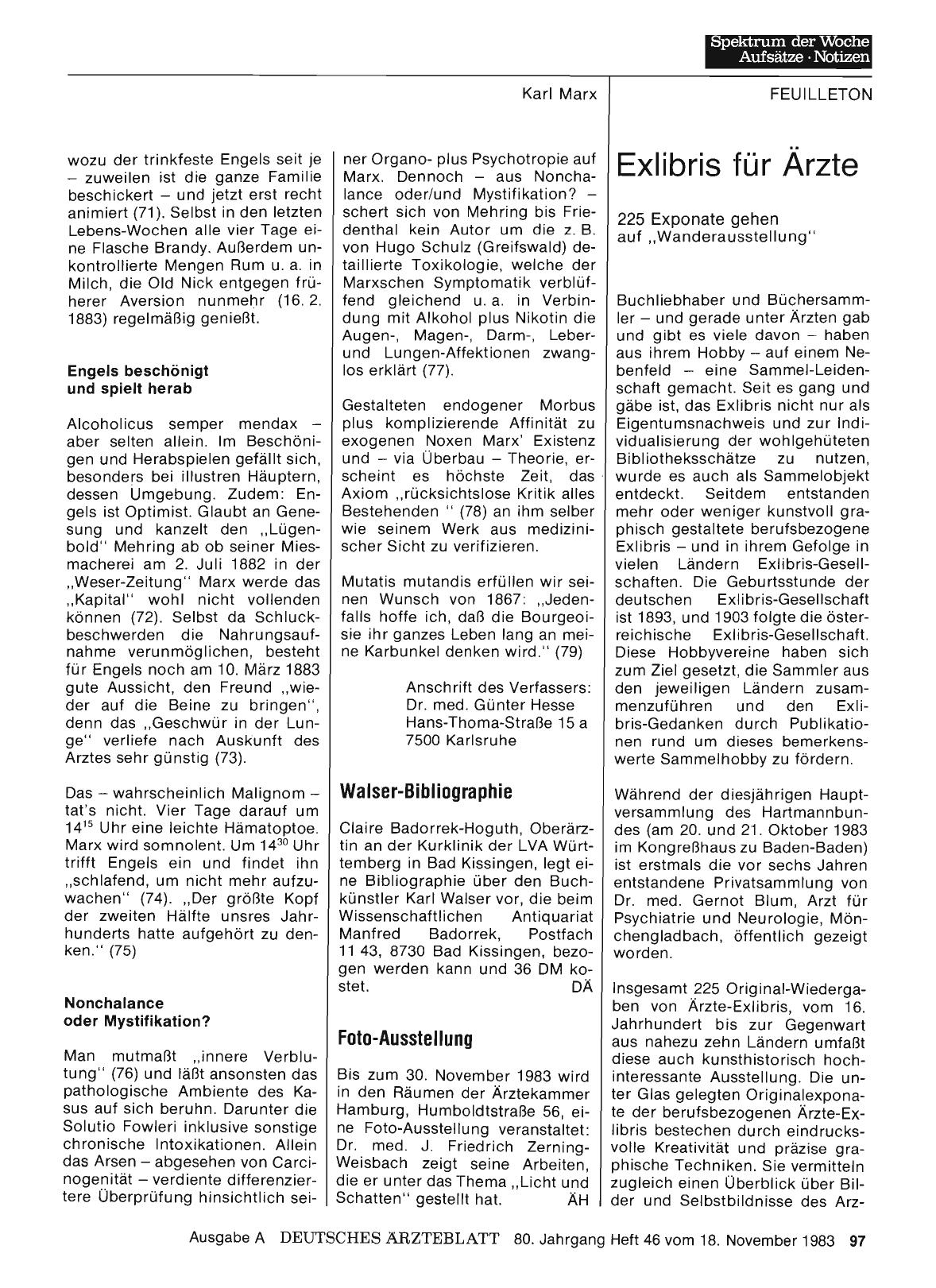 Vorschauseite 1: Walser-Bibliographie