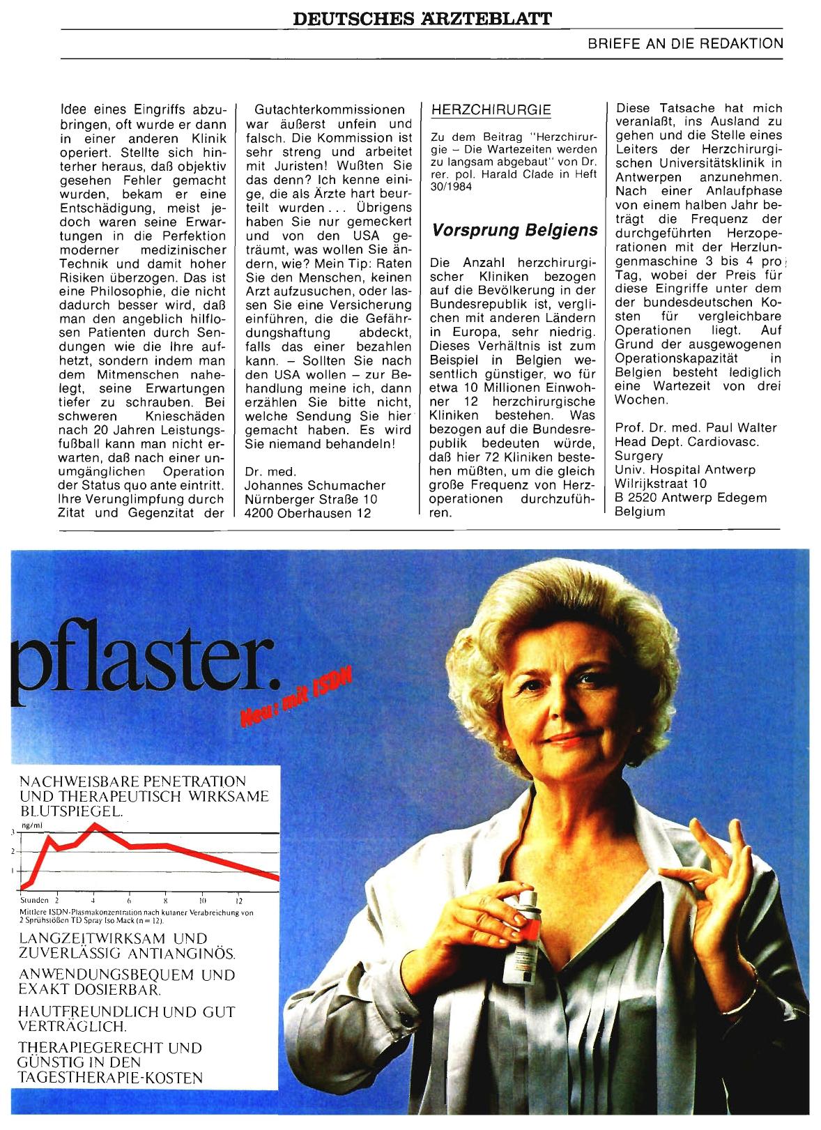 Vorschauseite 1: HERZCHIRURGIE: Vorsprung Belgiens