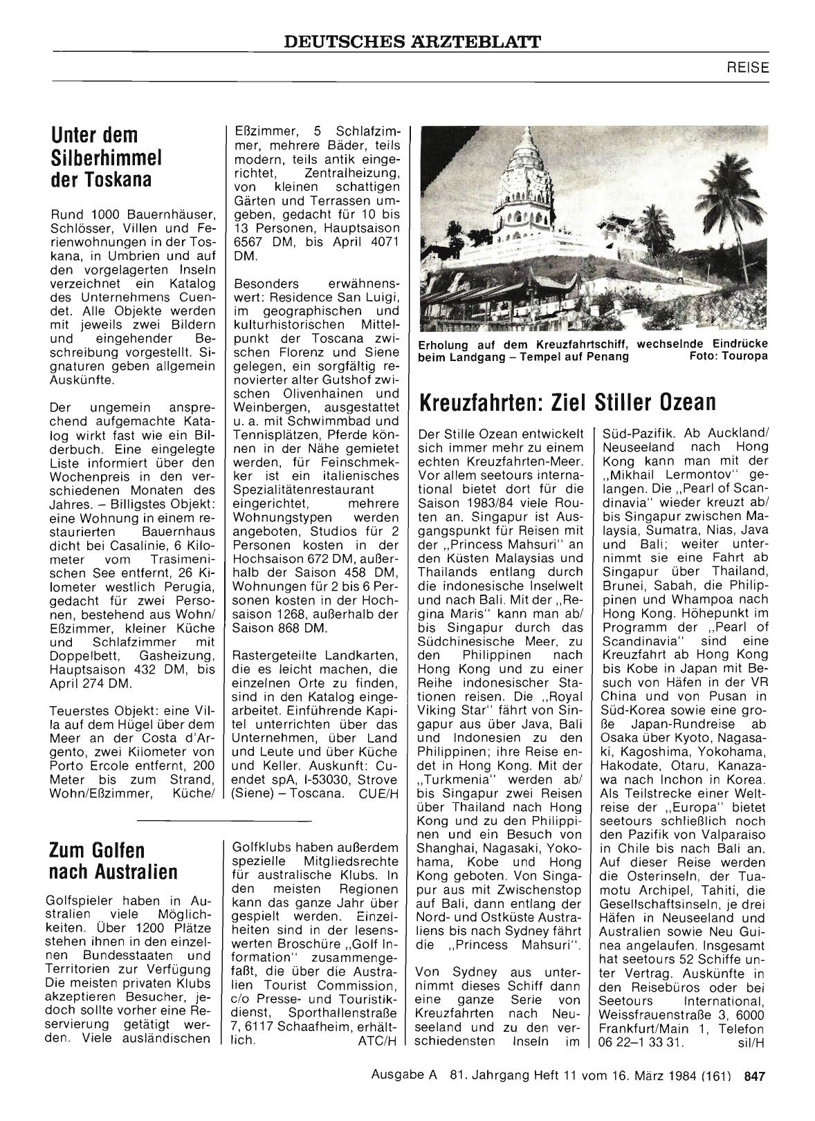 Vorschauseite 1: Zum Golfen nach Australien