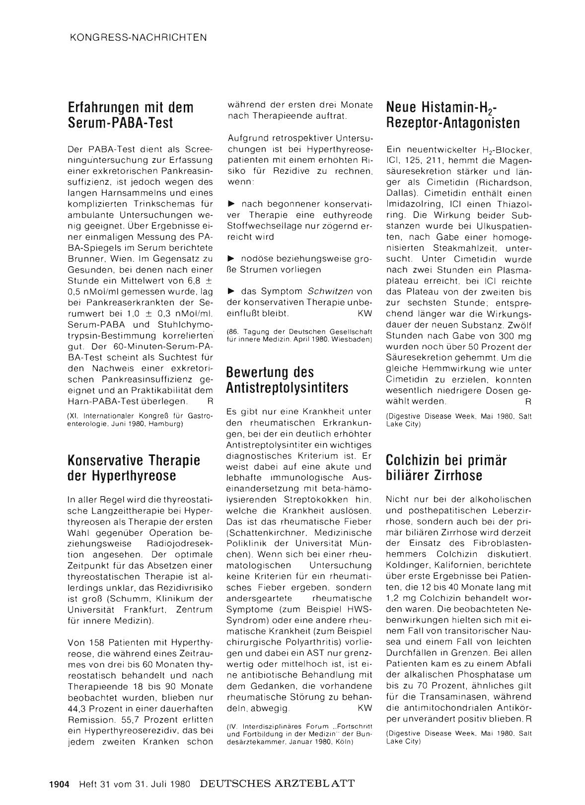 Vorschauseite 1: Konservative Therapie der Hyperthyreose