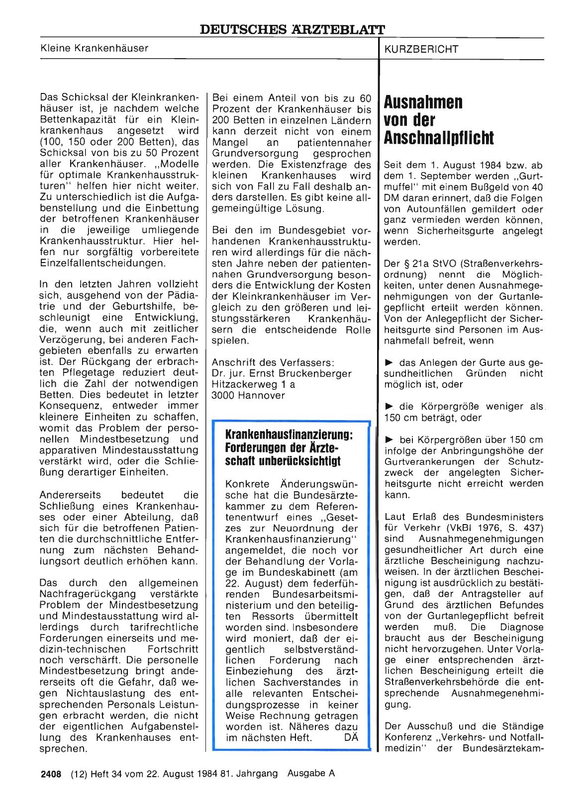 Vorschauseite 1: Ausnahmen von der Anschnallpflicht