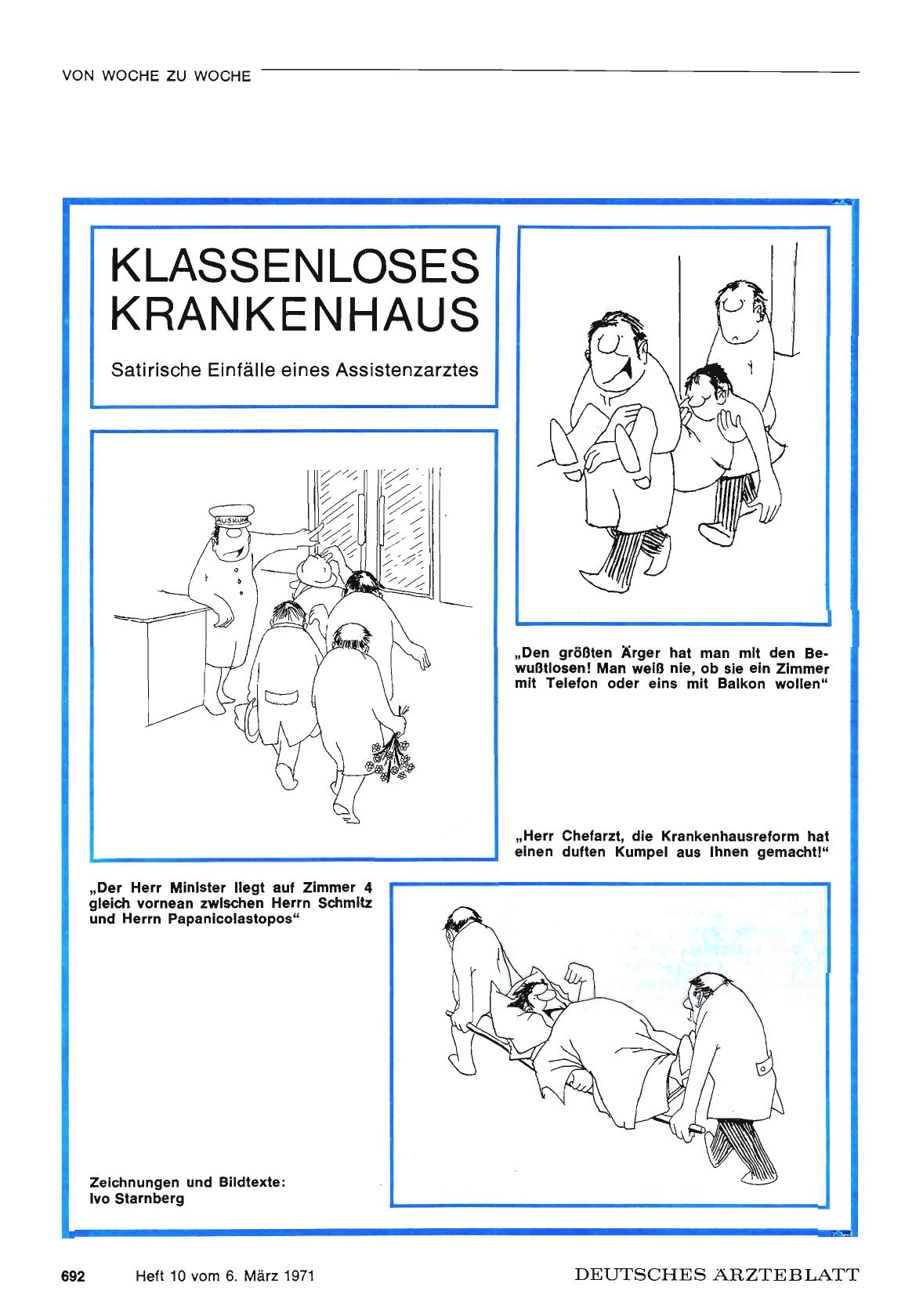 Vorschauseite 1: Klassenloses Krankenhaus: Satirische Einfälle eines Assistenzarztes