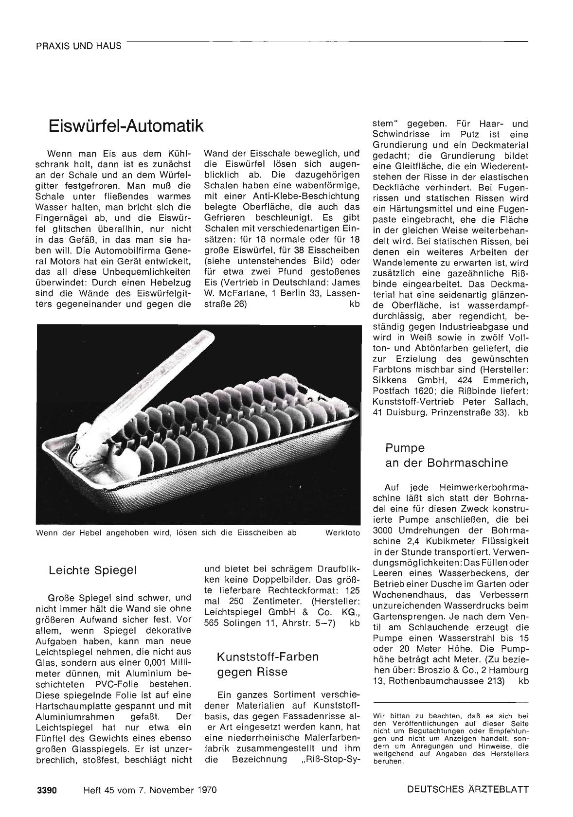 Vorschauseite 1: Eiswürfel-Automatik