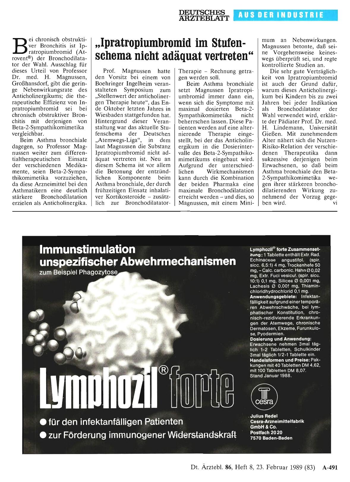 Vorschauseite 1: „Ipratropiumbromid im Stufenschema nicht adäquat vertreten“