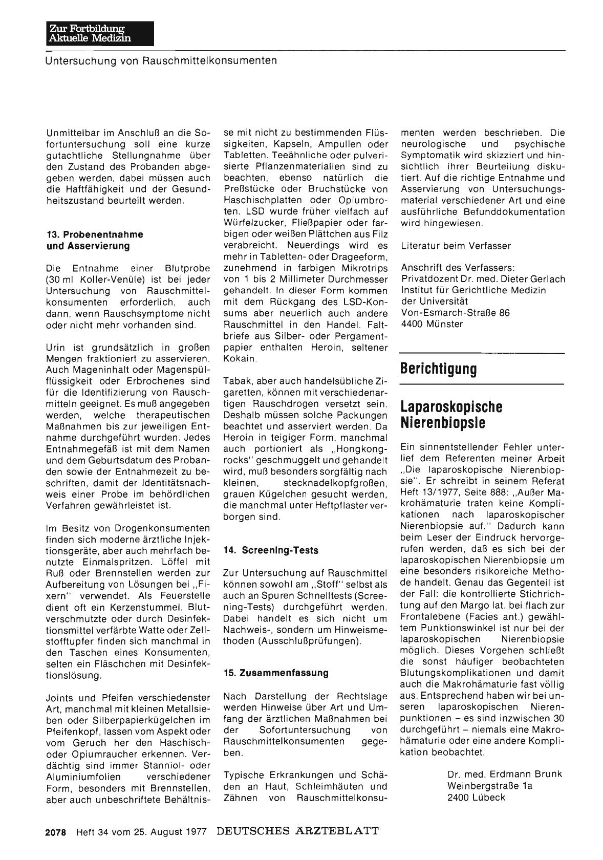 Vorschauseite 1: Laparoskopische Nierenbiopsie