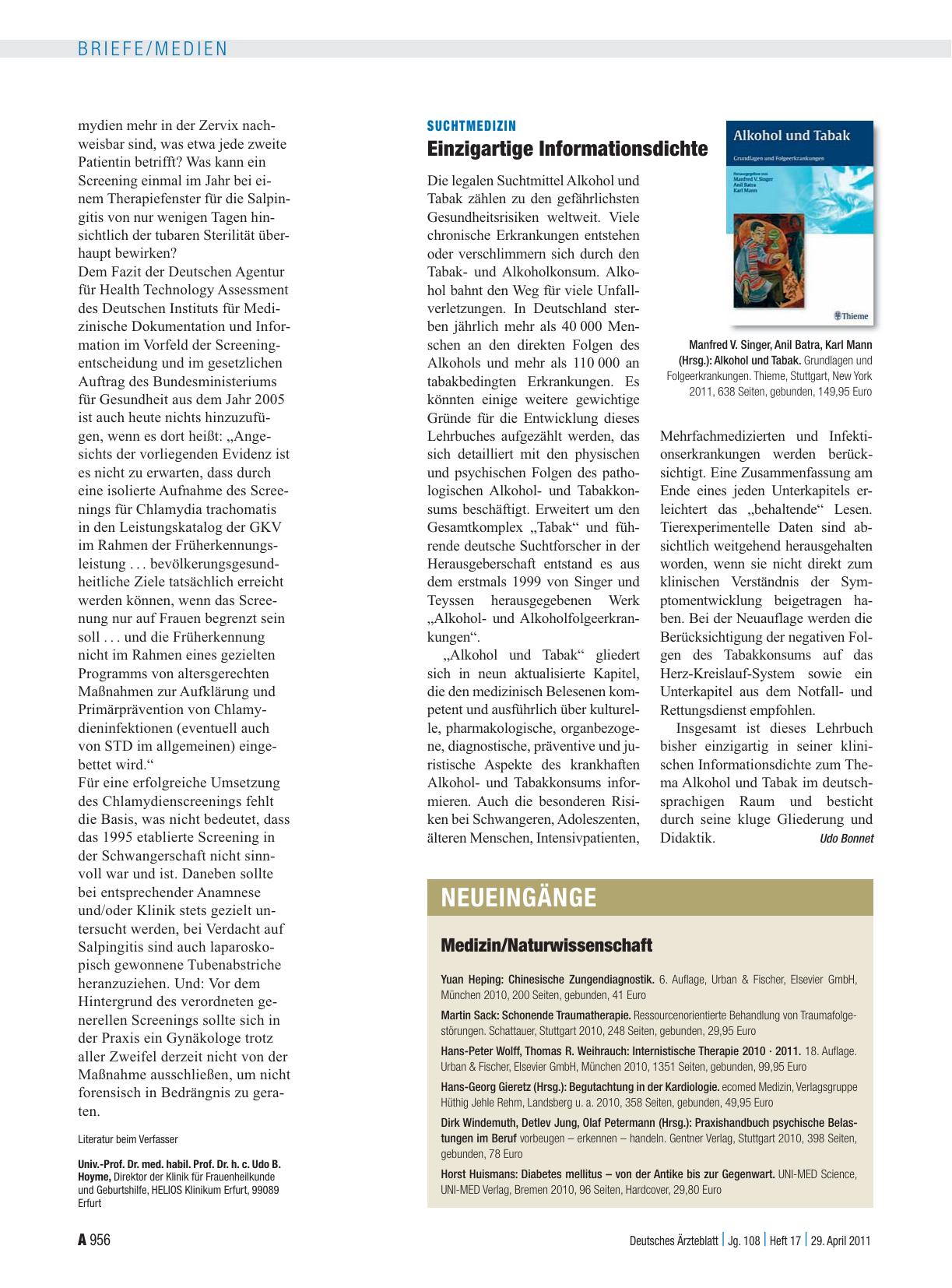 Vorschauseite 1: Suchtmedizin: Einzigartige Informationsdichte