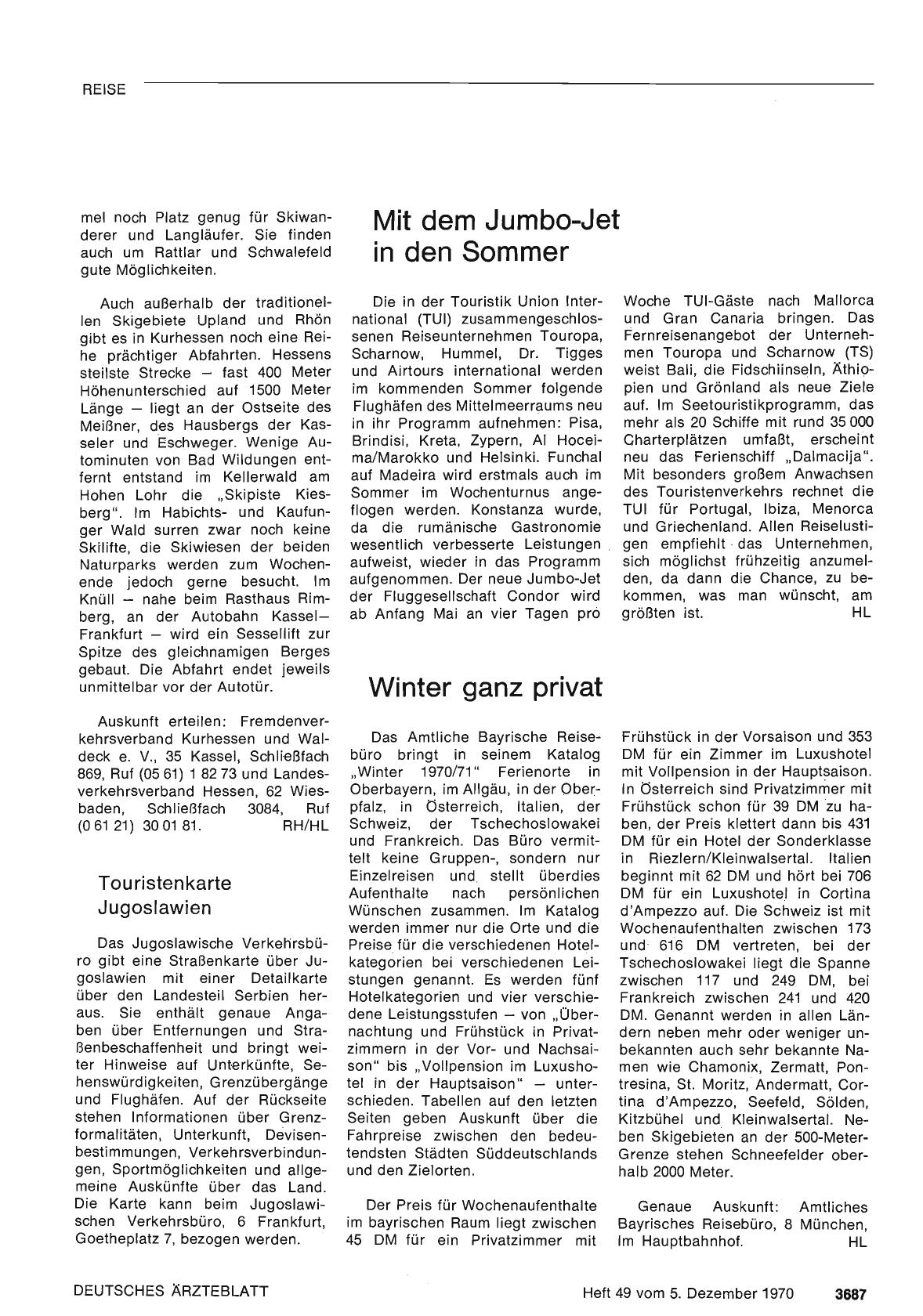 Vorschauseite 1: Touristenkarte Jugoslawien