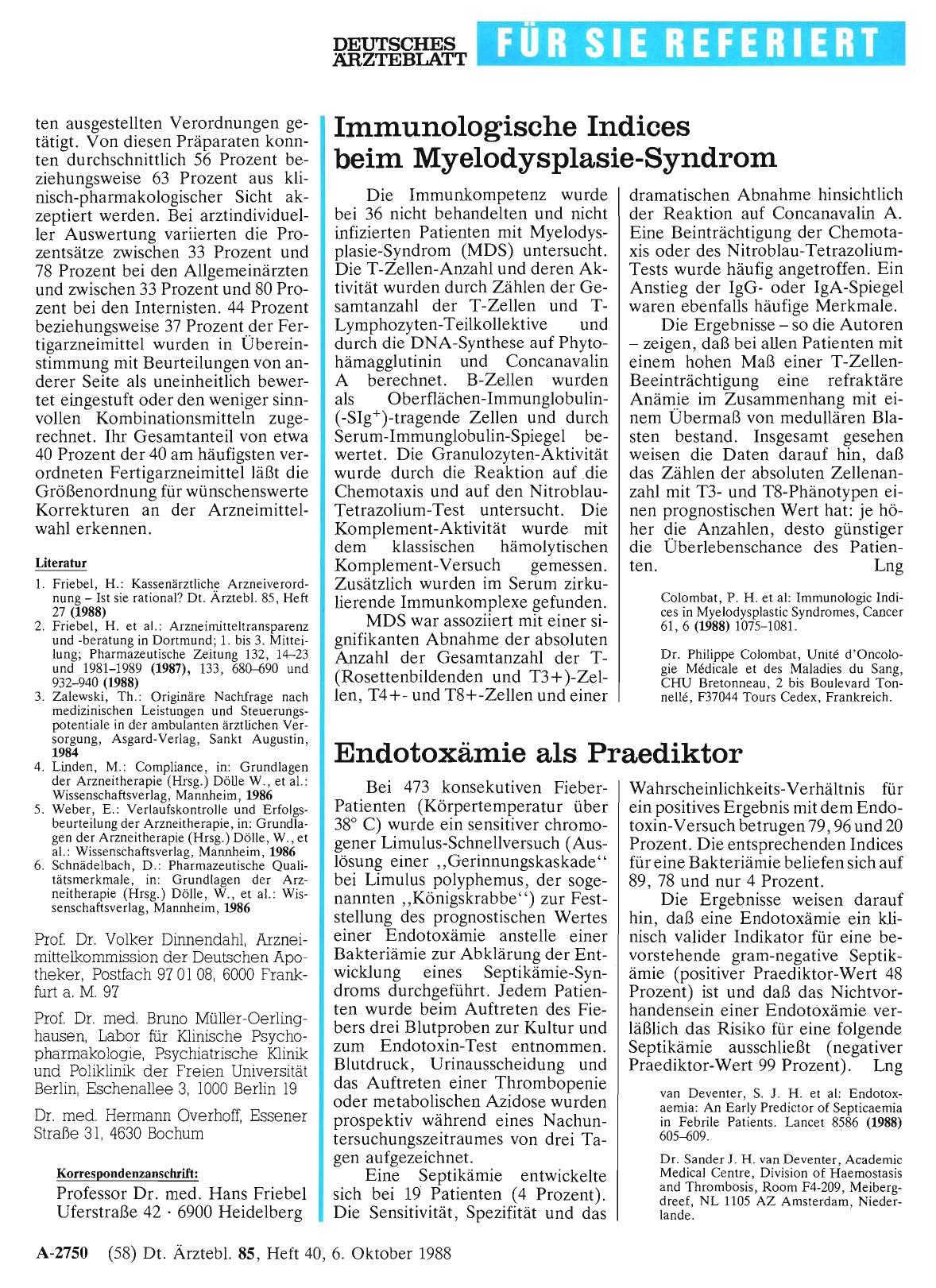 Vorschauseite 1: Immunologische Indices beim Myelodysplasie-Syndrom