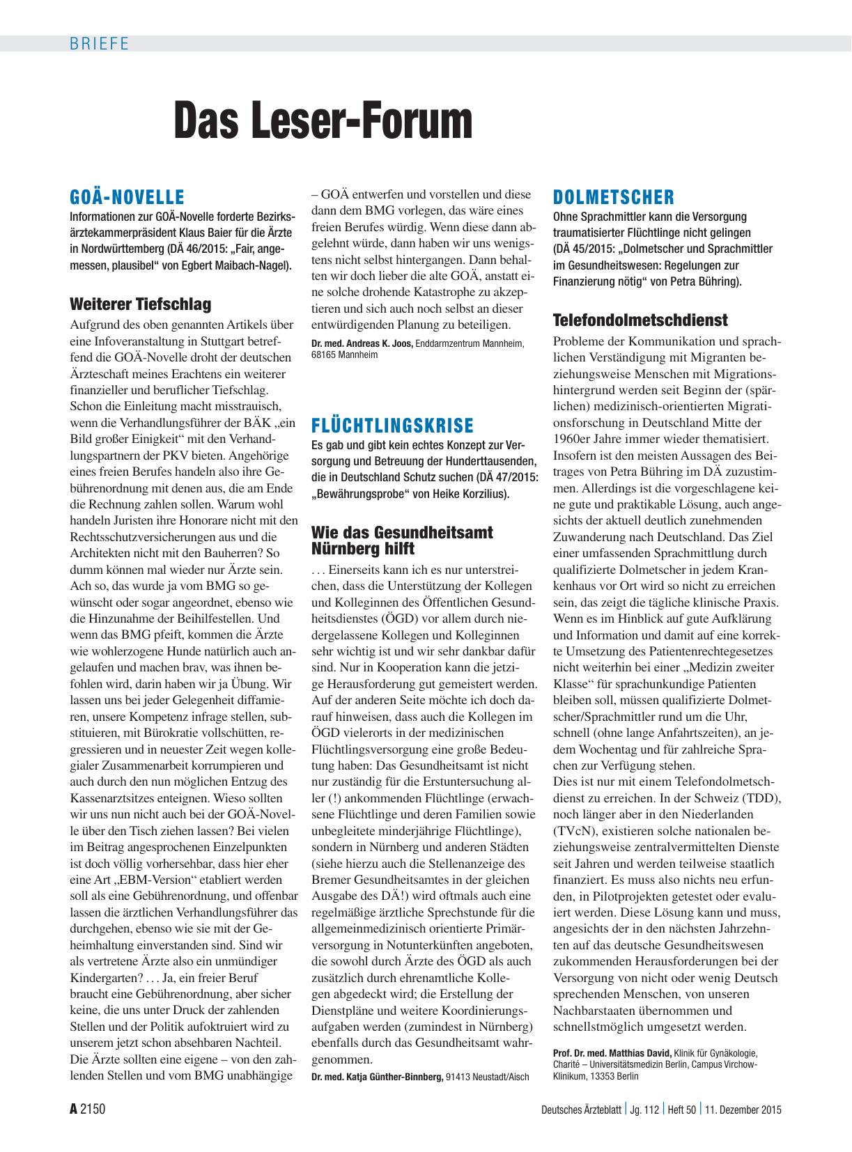 Vorschauseite 1: GOÄ-Novelle: Weiterer Tiefschlag