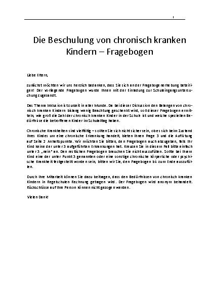 Vorschauseite 5: Chronisch kranke Kinder: Hilfe zum Besuch von Regelschulen