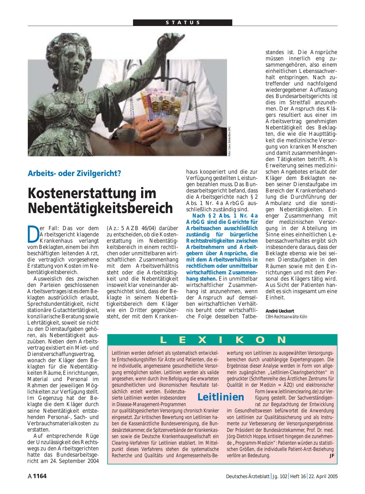 Vorschauseite 1: Lexikon: Leitlinien