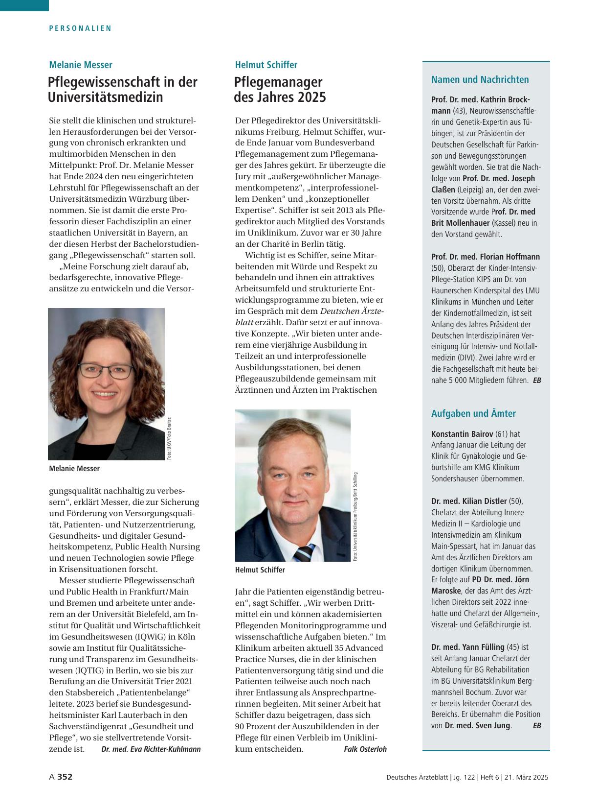 Vorschauseite 1: Melanie Messer: Pflegewissenschaft in der Universitätsmedizin