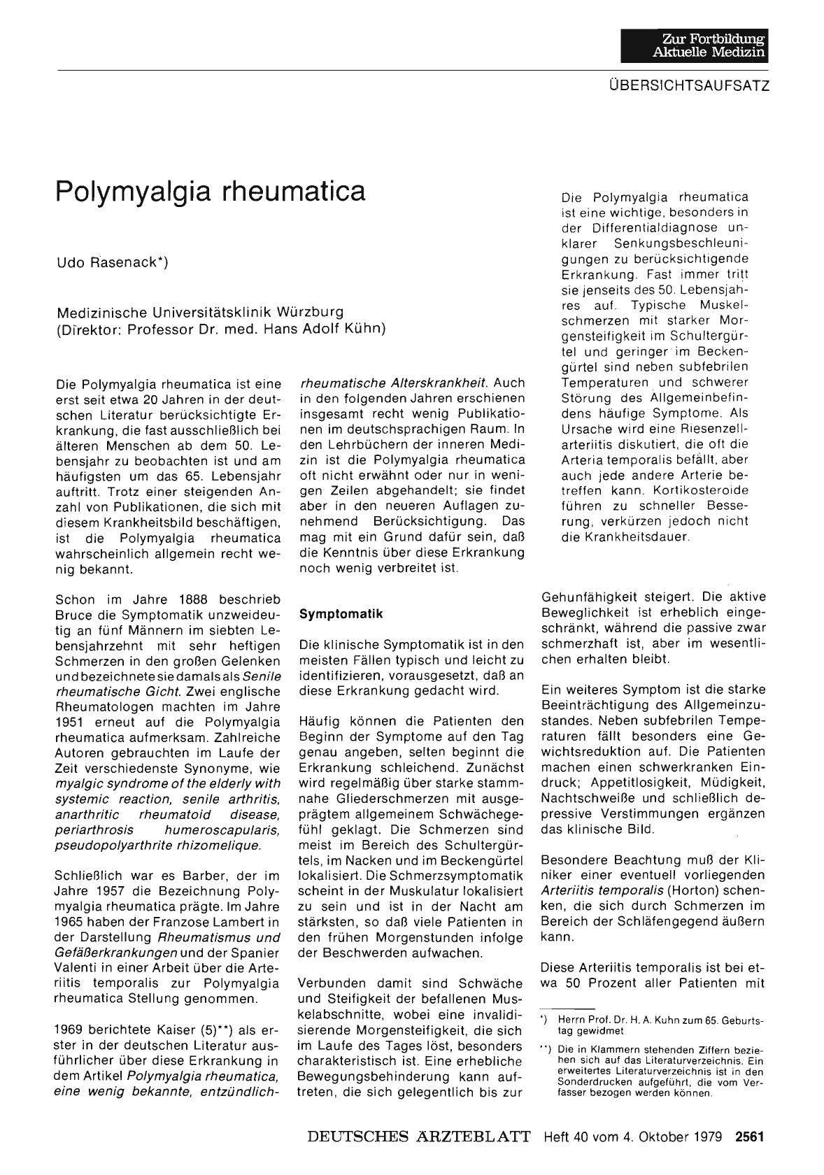Vorschauseite 1: Polymyalgia rheumatica