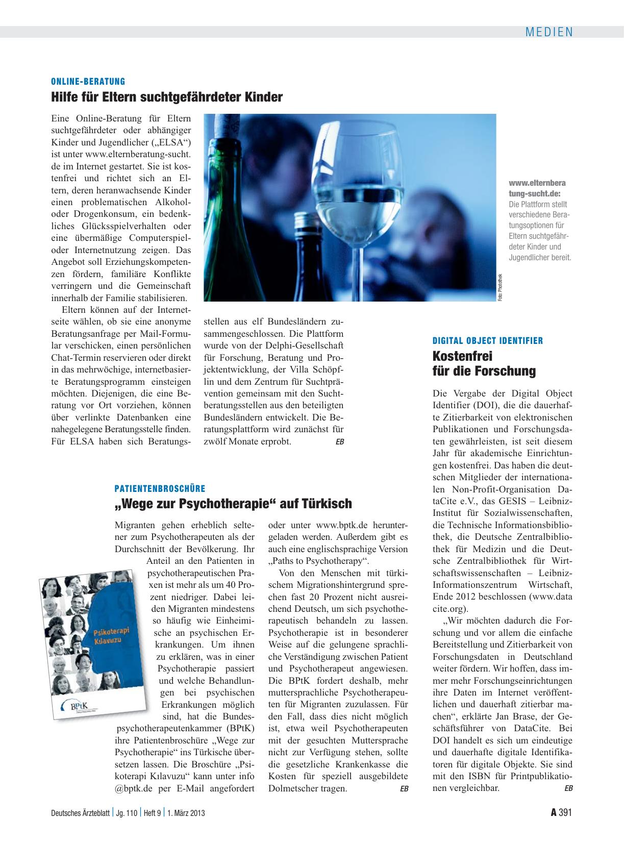 Vorschauseite 1: Digital Object Identifier: Kostenfrei für die Forschung
