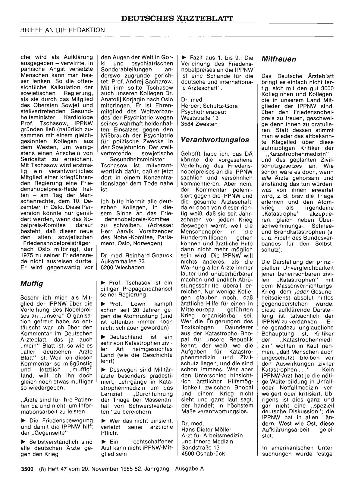 Vorschauseite 1: IPPNW: Verantwortungslos