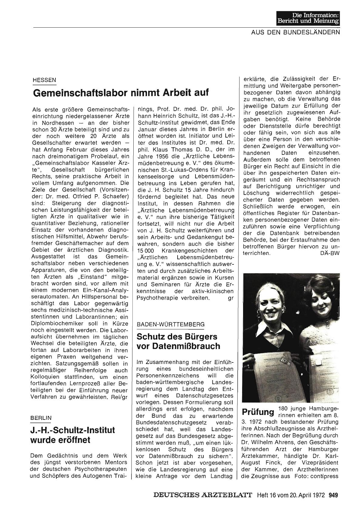 Vorschauseite 1: Hessen: Gemeinschaftslabor nimmt Arbeit auf