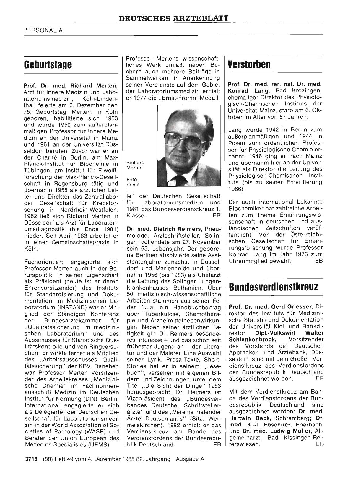 Vorschauseite 1: Geburtstage