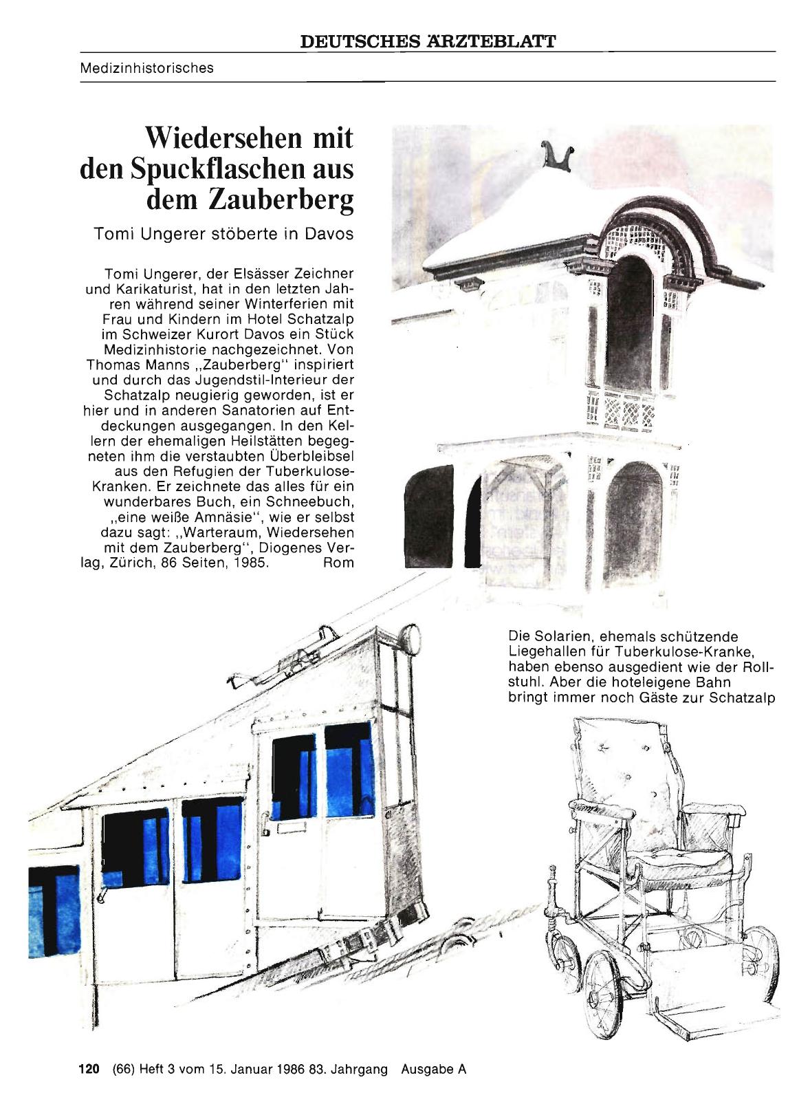 Vorschauseite 1: Wiedersehen mit den Spuckflaschen aus dem Zauberberg