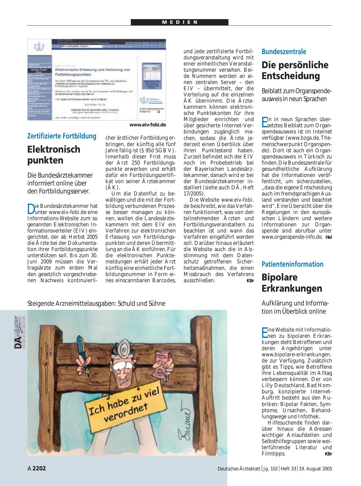 Vorschauseite 1: Patienteninformation: Bipolare Erkrankungen