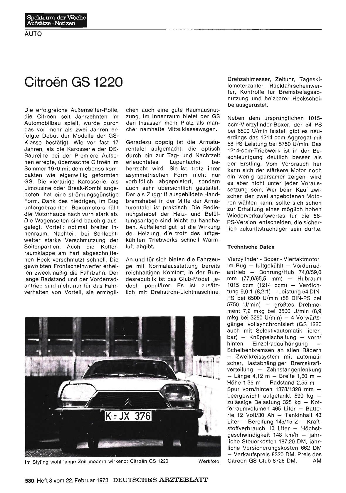 Vorschauseite 1: Citroön GS 1220