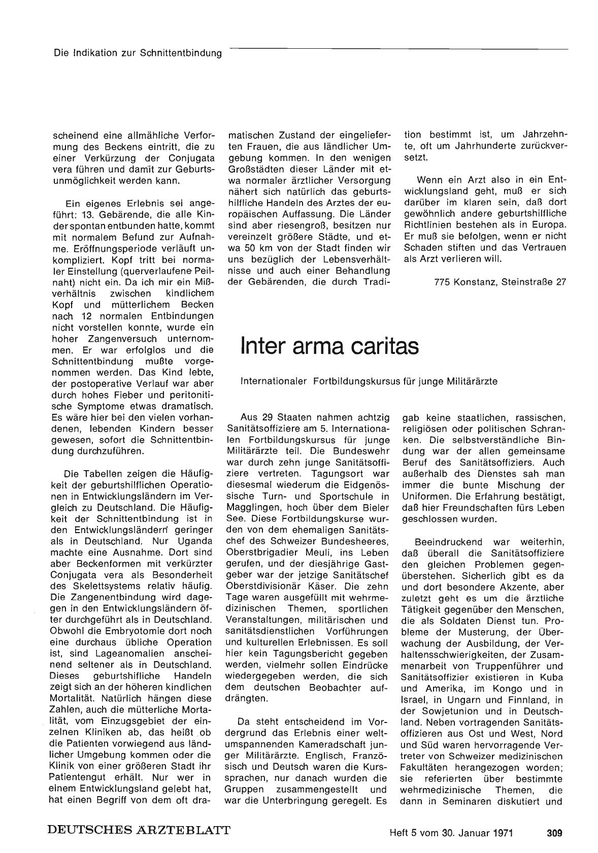 Vorschauseite 1: Inter arma caritas