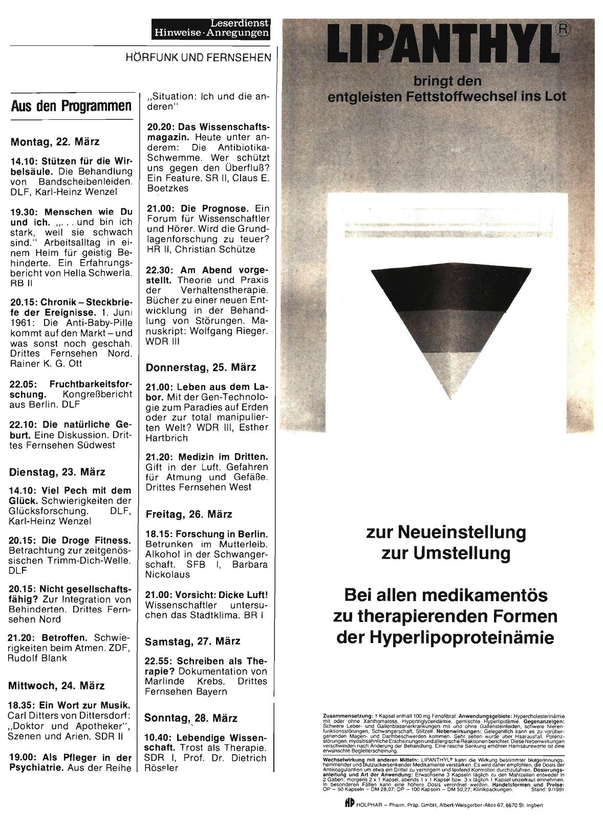 Vorschauseite 1: Aus den Programmen